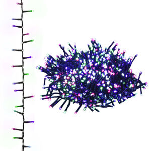 vidaXL Компактен LED стринг с 400 LED пастелен многоцветен 13 м PVC