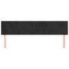 vidaXL Горни табли за легло, 2 бр, черни, 100x5x78/88 см, кадифе