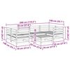 vidaXL Градински комплект диван от 7 части, дугласка ела масив