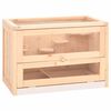 vidaXL Клетка за хамстери 60x35,5x42 см масивна ела