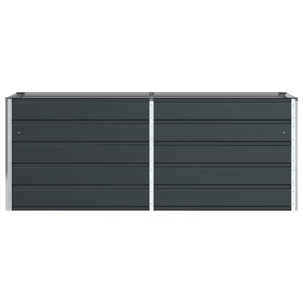 vidaXL Кашпа Антрацит 480 x 50 x 45 см Галванизирана стомана