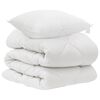 vidaXL Завивка с възглавница 2 бр. Бяло Микрофибър