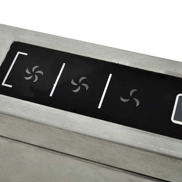 vidaXL Кухненски островен абсорбатор с LCD дисплей