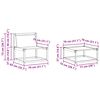 vidaXL Комплект дивани за открито 4 pcs Естествено и черно