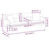 vidaXL Разтегателен диван с възглавници, таупе, плат