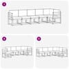 vidaXL Комплект дивани за открито 6 pcs Естествено и светло сиво