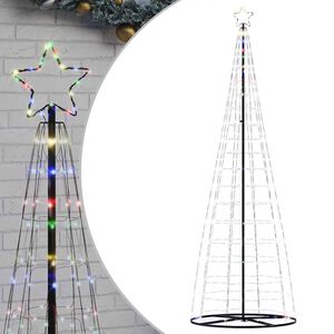 vidaXL Christmas Tree Light Cone 550 LEDs Colorful 304 cm - Untranslated