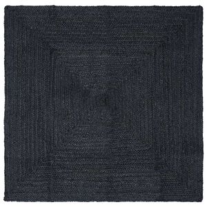 vidaXL Килими за помещение Правоъгълна Тъмносиво 120 x 120 cm юта