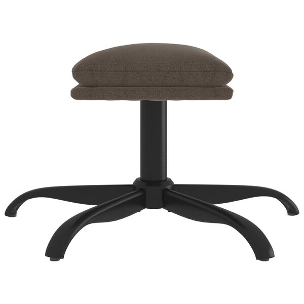 vidaXL Табуретка, тъмносива, 60x60x36 см, плат микрофибър