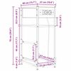 vidaXL Нощен шкаф Кафяв дъб 40 x 27 x 76 см Инженерно дърво