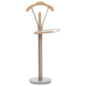 vidaXL Стояща закачалка за костюм, 45x35x107 см, натурален цвят