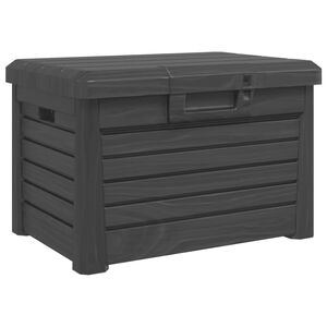 vidaXL Градинска ракла, антрацит, 73x50,5x46,5 см, полипропилен