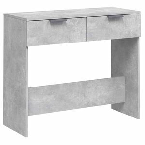 vidaXL Конзолна маса, бетонно сива, 90x36x75 см, инженерно дърво