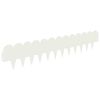 vidaXL Ограда за трева 20 pcs 103 x 20 см Стомана Бяло