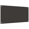 vidaXL Кухненски заден панел 2 pcs Тъмен сив 100 x 50 cm