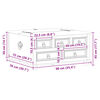 vidaXL Кутия за съхранение "Corona" 90x78x45 см борово дърво масив