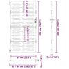 vidaXL Градинска врата Черно 85 x 200 cm Прахово покритие стомана