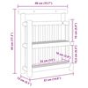 vidaXL Стенен рафт с рафт Естествен 40 x 13 x 44 см бамбук