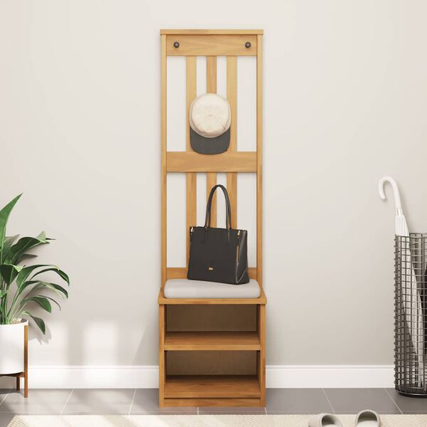 vidaXLL Дърво за антре SANDNES 45x40x159,5 cm масивна дървесина бор