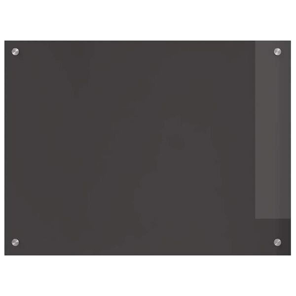 vidaXL Кухненски заден панел 2 pcs Тъмен сив 80 x 60 cm