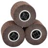 vidaXL Шлифовъчни ролки 3 pcs Кафяво 12 x 12 x 10 см Синтетични влакна