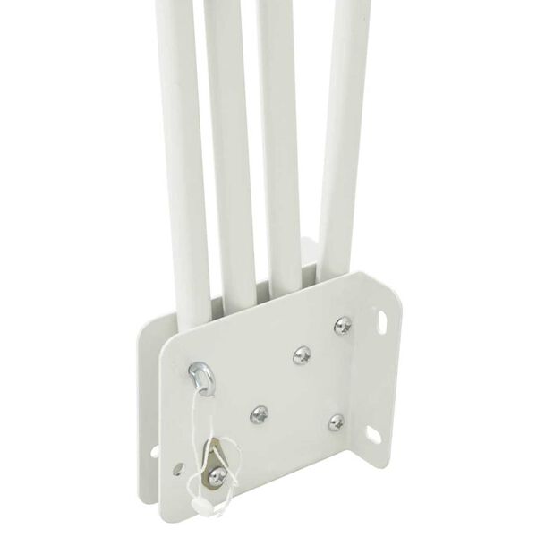 vidaXL Прозорец за балкон Тъмен зелен 160 x 160 cm Полиестер