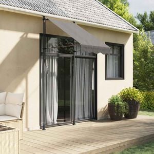 vidaXL Прибираща се тента, антрацит, 100x150 см, плат и стомана