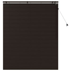 vidaXL Венецианска щора Тъмен кафяв 130 x 160 см 35 mm
