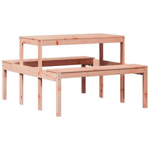vidaXL Маса за пикник 110x134x75 см дугласко дърво масив