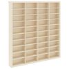 vidaXL Стена дисплей кутия Монтиране на стена Бежово 40 x 4,5 x 43 см