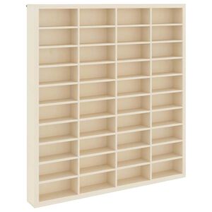 vidaXL Стена дисплей кутия Монтиране на стена Бежово 40 x 4,5 x 43 см