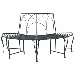 vidaXL Дървесен бенч 4-Брой места 160 x 80 x 89 см Стомана