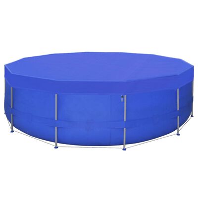 vidaXL Покривало за басейн от PE, кръгла форма, 460 см, 90 г/м2