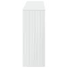 vidaXL Конзолна маса На райета Висок Гланцов Бял 155 x 29 x 74 см
