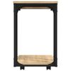 vidaXL Странична маса с колела дъб сонома 50x35x55,5см инженерно дърво