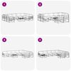 vidaXL Комплект дивани за открито 10 pcs Натурален и Антрацит