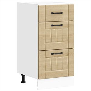 vidaXL Кухненски шкаф Lucca, дъб сонома, инженерно дърво