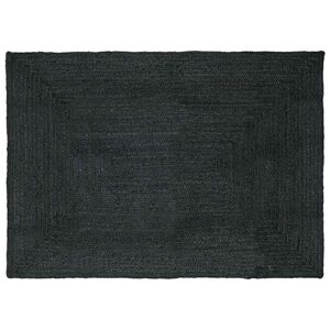 vidaXL Килим за площ Тъмносиво 160 x 230 cm юта