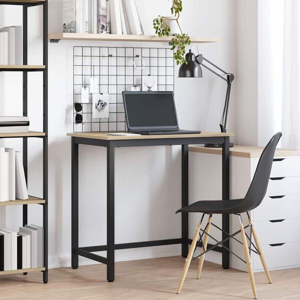 vidaXL Маса Сонома дъб 100 x 50 x 76,5 см