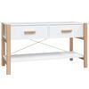vidaXL ТВ шкаф, бял, 82x38x45 см, инженерно дърво