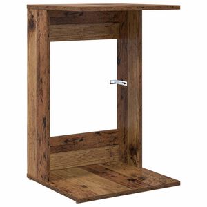 vidaXL Странична маса Старо дърво 40 x 38 x 62,5 см Инженерно дърво