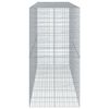 vidaXL Габионна кошница с покритие, 350x100x200 см, поцинковано желязо
