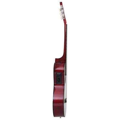 vidaXL Уестърн акустична cutaway китара с еквалайзер и 6 струни