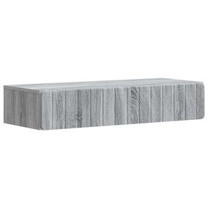 vidaXL Стенен страничен масичка Сива сонома 87,5 x 34,5 x 17 см