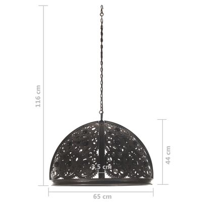 vidaXL Индустриална таванна лампа с дизайн на верижно колело 65 см E27