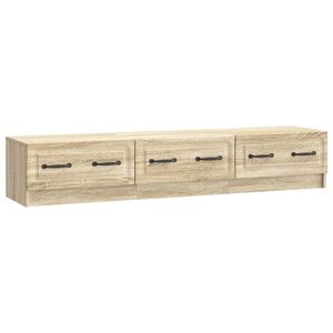 vidaXL ТВ шкаф Дъб сонома 147 x 34,5 x 27 см Инженерна дървесина