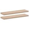 vidaXL Рафтове за стена, 2 бр, 90x23,5x4 см, инженерна дървесина