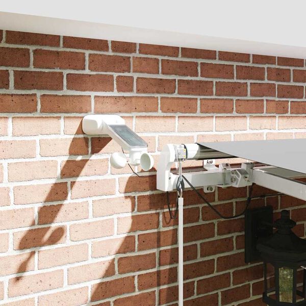 vidaXL Сенник с Бяло 4,5 × 3,5 m Метал