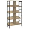 vidaXL Рафт за книги 8 нива 82 x 32 x 144,5 см Инженерна дървесина