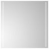 vidaXL LED огледало за баня Прозрачен 60 x 60 cm закалено стъкло